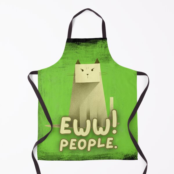 Item preview, Square Cat - Eww! People! designed and sold by The Wheezy Wizard.