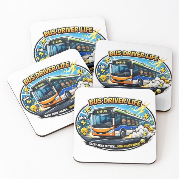 Item preview, ? Electric Bus Driver Life T-Shirt – Funny E-Bus Design Silent Outside Chaos Inside designed and sold by Busdriverstore.