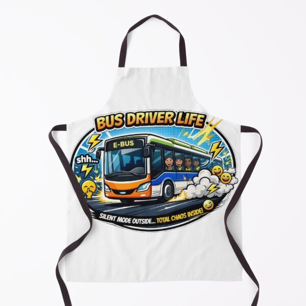 Item preview, ? Electric Bus Driver Life T-Shirt – Funny E-Bus Design Silent Outside Chaos Inside designed and sold by Busdriverstore.