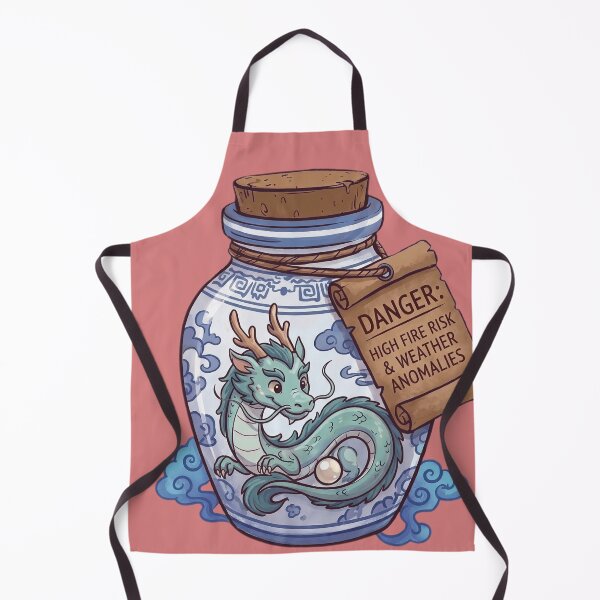 Item preview, Cute Chinese Dragon in Porcelain Jar - Aesthetic Mythology Art designed and sold by MythoWorldddd.