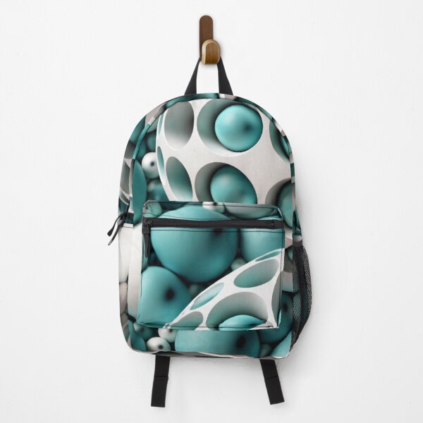 Item preview, Turquoise and White 3D Sphere Abstract Pattern designed and sold by Kaleidoscope Print.
