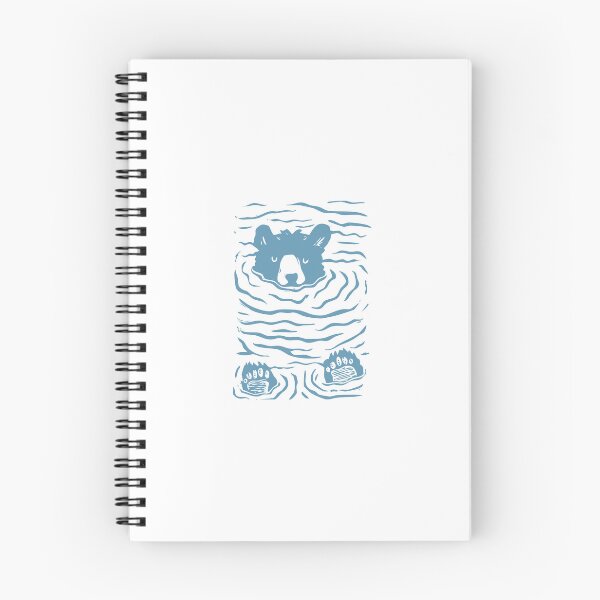 Item preview, bear linocut designed and sold by zainab hussain.