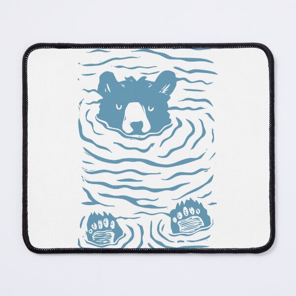 Item preview, bear linocut designed and sold by zainab hussain.