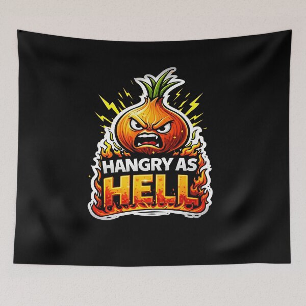 Item preview, Hangry As Hell Funny Angry Food Mood Design designed and sold by Timeless Junction.