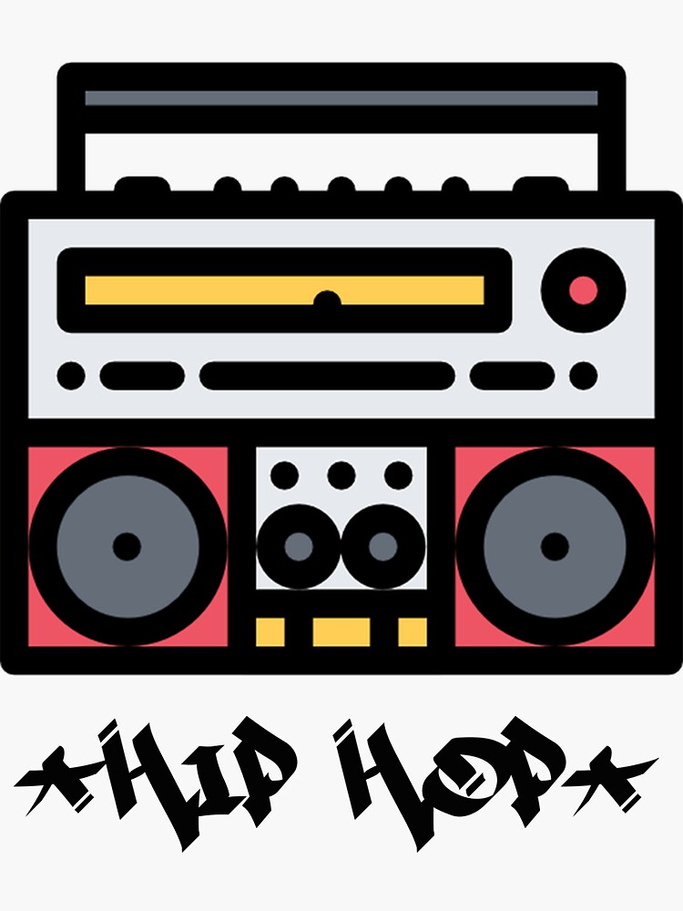 "underground hip hop boombox rap" Sticker for Sale by Redbubble
