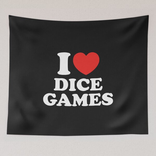 Item preview, I Love Dice Games designed and sold by shitpostee.