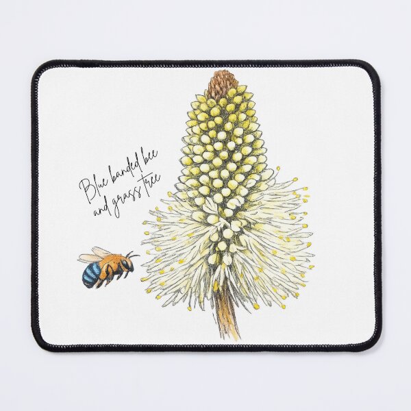 Item preview, Grass tree and blue banded bee designed and sold by Our Native Plants .