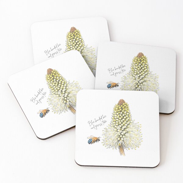 Item preview, Grass tree and blue banded bee designed and sold by Our Native Plants .