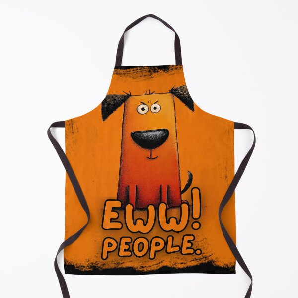 Item preview, Square Dog - Eww! People! designed and sold by The Wheezy Wizard.