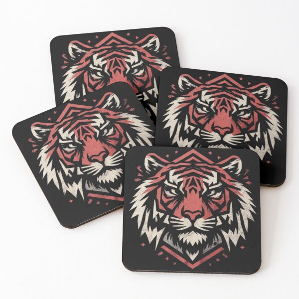 Item preview, Geometric Tiger – Bold Symmetry Design designed and sold by Dogandesighn.