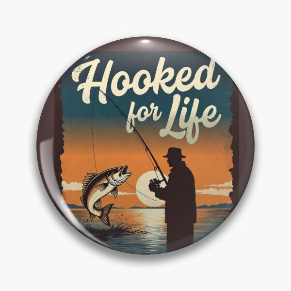 Item preview, Hooked for Life - Vintage Fishing Adventure designed and sold by HALYNA070824.