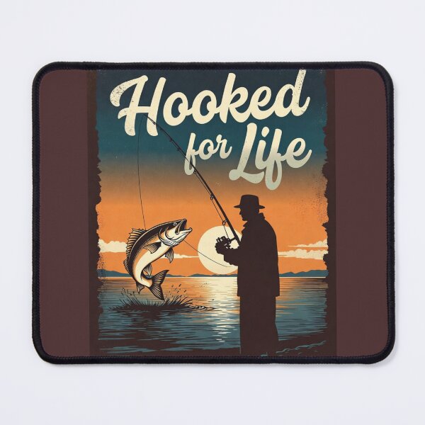 Item preview, Hooked for Life - Vintage Fishing Adventure designed and sold by HALYNA070824.