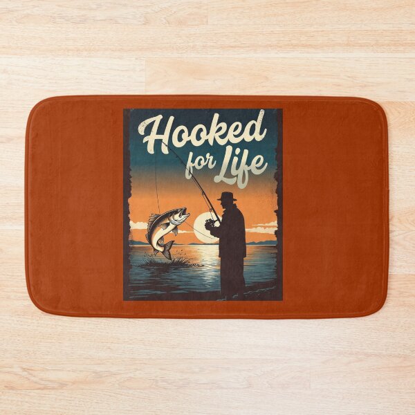 Item preview, Hooked for Life - Vintage Fishing Adventure designed and sold by HALYNA070824.