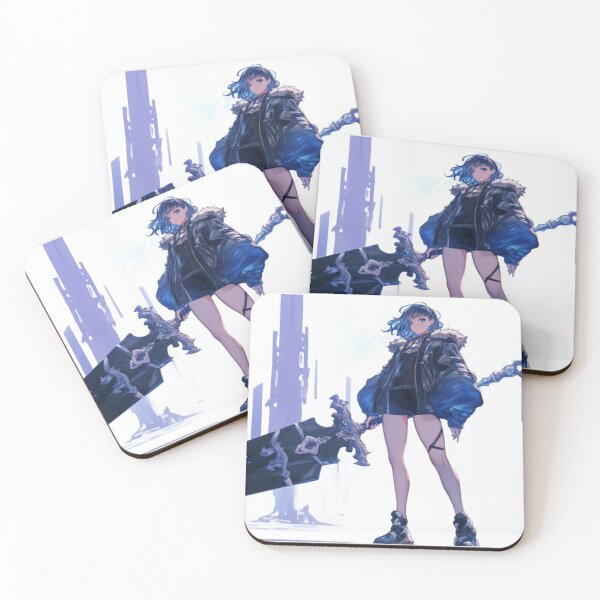 Item preview, Anime Sword Girl – Minimalist Fantasy Warrior designed and sold by EchoWave11.