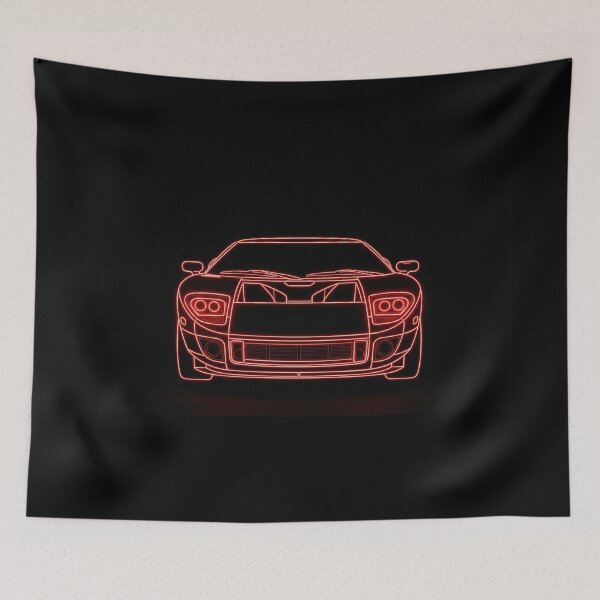 Item preview, Heritage American Mid-Engine Supercar Neon designed and sold by KeremYurtseven.