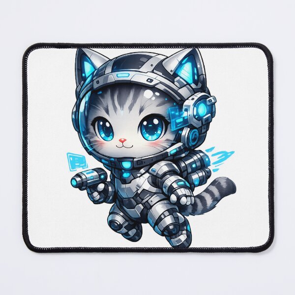 Item preview, Adorable Futuristic Chibi Cat – Cute Anime Sci-Fi Art designed and sold by Minato_Monarch.