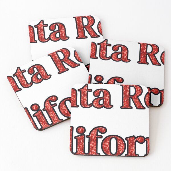 Item preview, Santa Rosa California City Name With Red Rhinestone designed and sold by TheIconSmith.