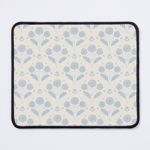 Item preview, Vintage block print floral | Powder blue cottagecore designed and sold by Illustrated by Nat.