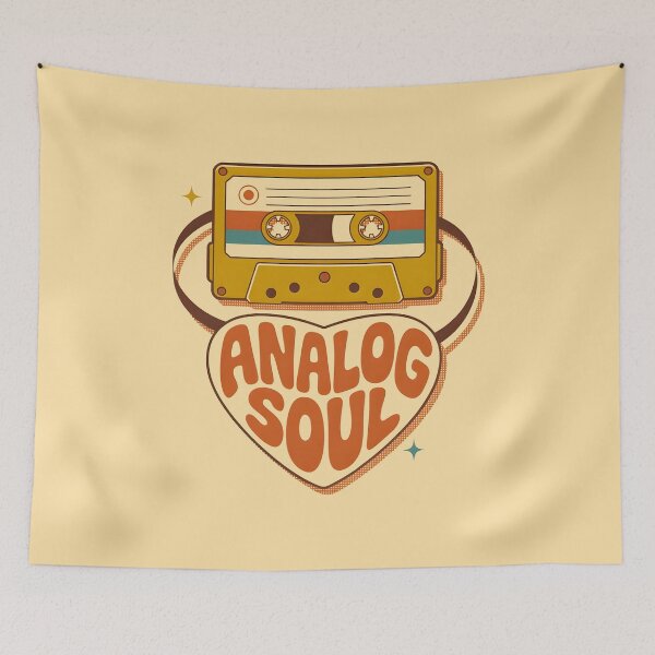 Item preview, Analog Soul Retro Cassette Tape 70s Heart designed and sold by SplashTastic.