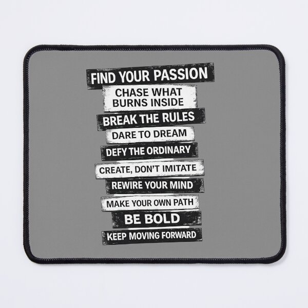 Item preview, Find Your Passion Bold Motivational Typography Quote designed and sold by CristalineDart.