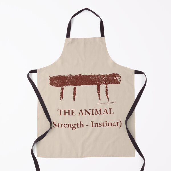 Item preview, Animal - Neolithic Cipher - Strength and Instinct - Minimalist T-Shirt - #1 designed and sold by Message from Earth.