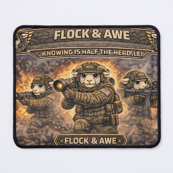 Item preview, Flock & Awe – Sheep-I Joe Heavy Firepower Parody designed and sold by Thpoar.
