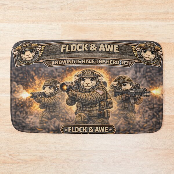 Item preview, Flock & Awe – Sheep-I Joe Heavy Firepower Parody designed and sold by Thpoar.