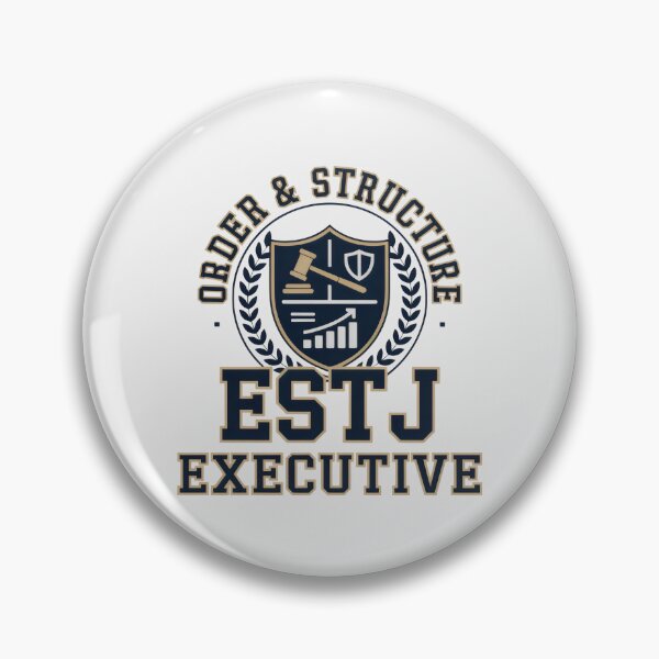 Item preview, ESTJ Executive Order and Structure Varsity Badge designed and sold by SplashTastic.