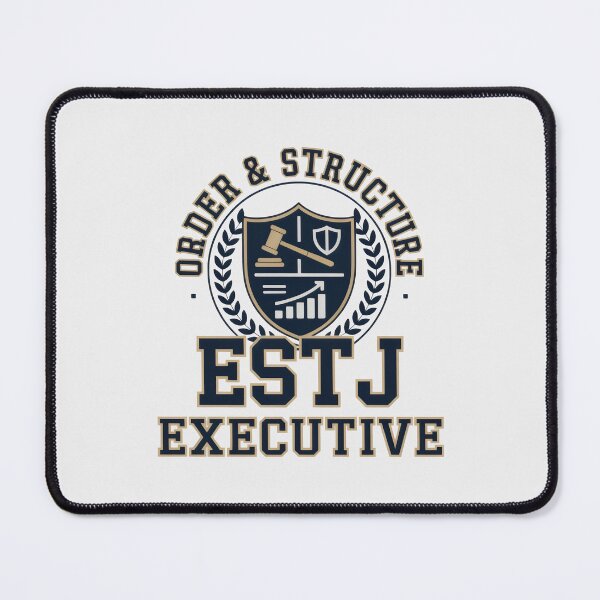 Item preview, ESTJ Executive Order and Structure Varsity Badge designed and sold by SplashTastic.