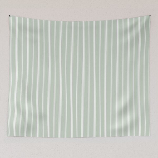Item preview, Soft Sage Green Vertical Stripe Pattern designed and sold by caladayart.