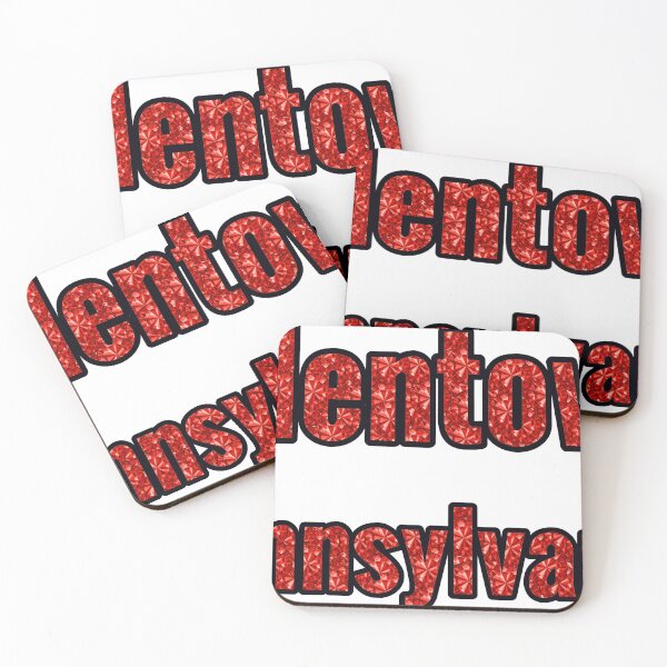 Item preview, Allentown Pennsylvania City Name With Red Rhinestone designed and sold by TheIconSmith.