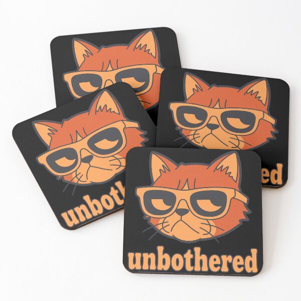 Item preview, Unbothered Cat Funny Sunglasses Cartoon designed and sold by Fragy72.