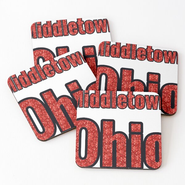 Item preview, Middletown Ohio City Name With Red Rhinestone designed and sold by TheIconSmith.