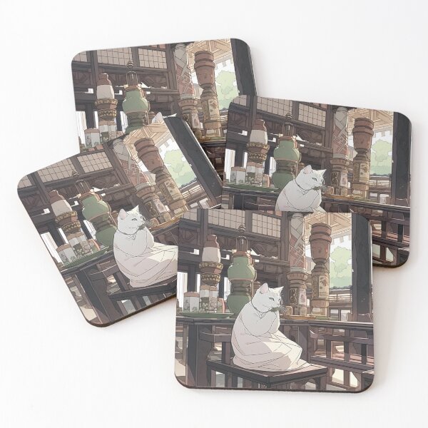 Item preview, Zen Cat – Peaceful Anime Aesthetic Scene designed and sold by EchoWave11.