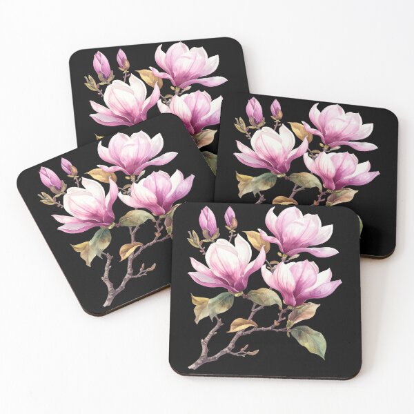 Item preview, Delicate magnolia blossoms with buds designed and sold by LiskoDesign.