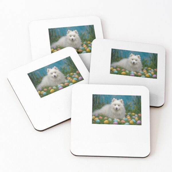 Item preview, Samoyed Easter Eggs – Cute Fluffy Dog Easter Design designed and sold by GoxyVision.