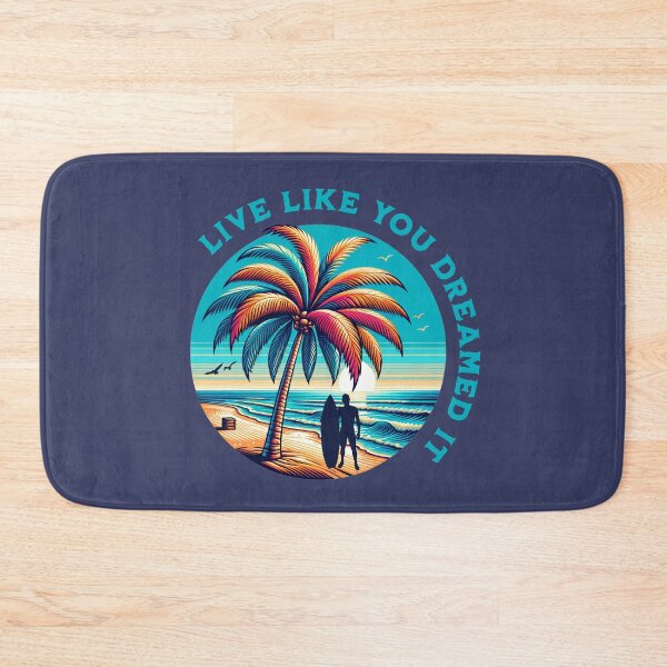 Item preview, Live Like You Dreamed It Beach Sunset Retro Design designed and sold by PrintandJoy.