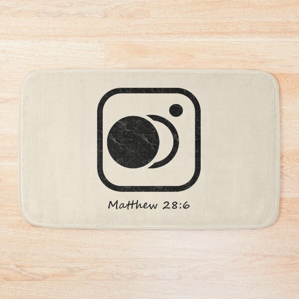 Item preview, Minimal Camera or instagram look alike Empty Tomb | Matthew 28:6 Easter Christian Design | Black designed and sold by ZechJohnRB.