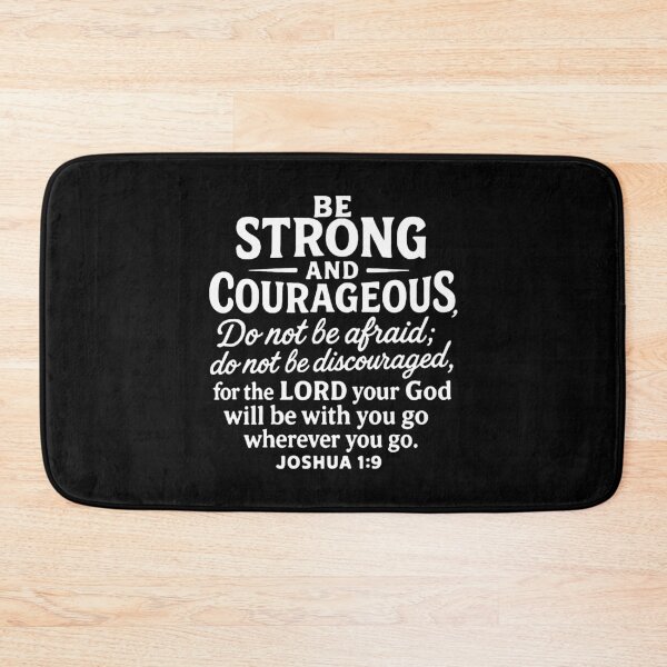 Item preview, Joshua 1:9 Be Strong and Courageous  designed and sold by plushism.