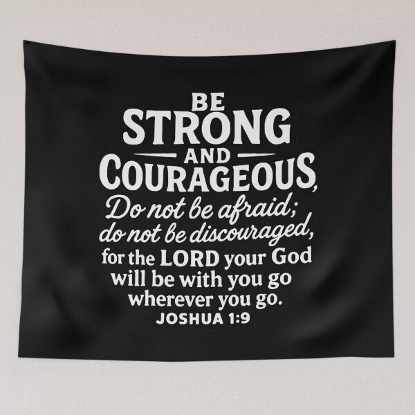 Item preview, Joshua 1:9 Be Strong and Courageous  designed and sold by plushism.