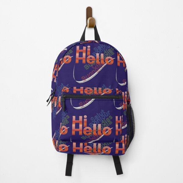 Item preview, "Hi, Hello" in English, then in French, Spanish and Italian. designed and sold by Alan-David.