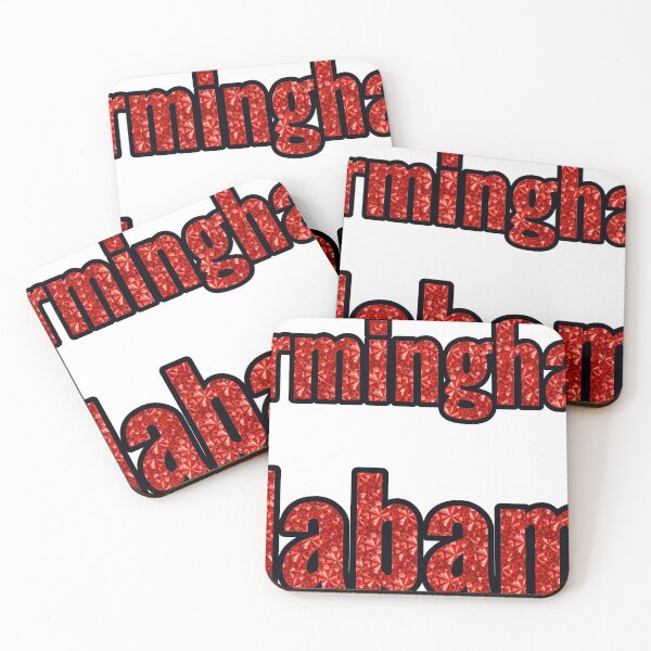 Item preview, Birmingham Alabama City Name With Red Rhinestone designed and sold by TheIconSmith.