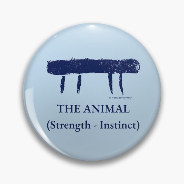 Item preview, Animal - Neolithic Cipher - Strength and Instinct - Minimalist T-Shirt - #2 designed and sold by Message from Earth.