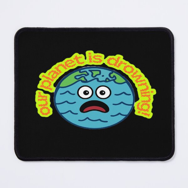 Item preview, Global Warming Earth Cartoon Design designed and sold by InkByBasmah.