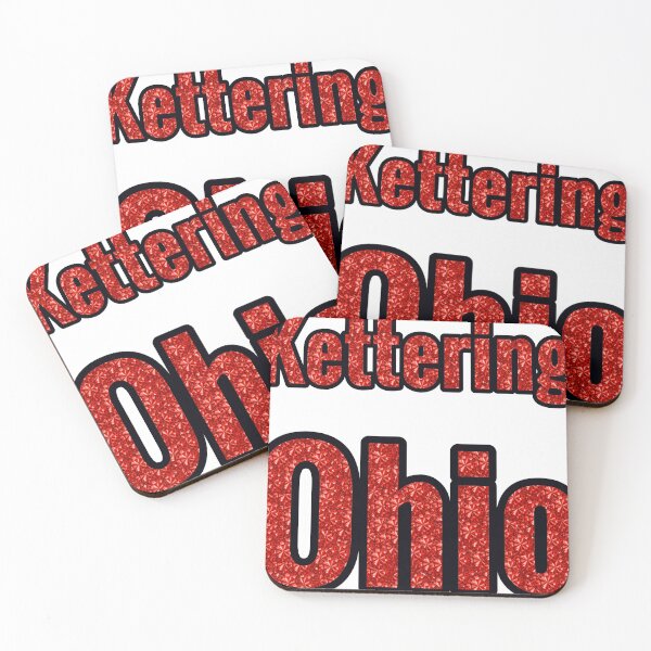 Item preview, Kettering Ohio City Name With Red Rhinestone designed and sold by TheIconSmith.