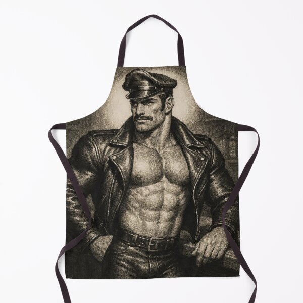 Item preview, Vintage Gay Leather Bar Daddy Defiant Currency Tom of Finland Tribute Gay Pride Graphic Design designed and sold by ItsAKinkThing.