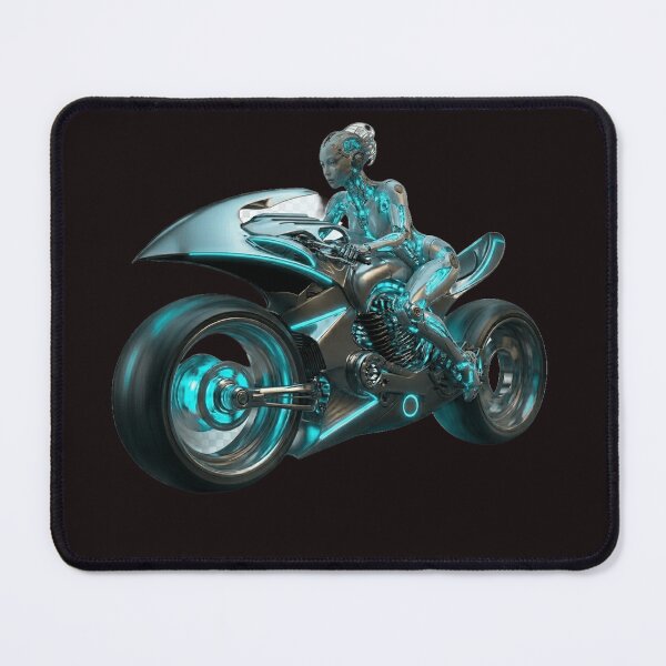 Item preview, Cyberpunk Motorcycle Rider - Futuristic Neon Synthwave Bike designed and sold by Aetherium Studio Artworks.