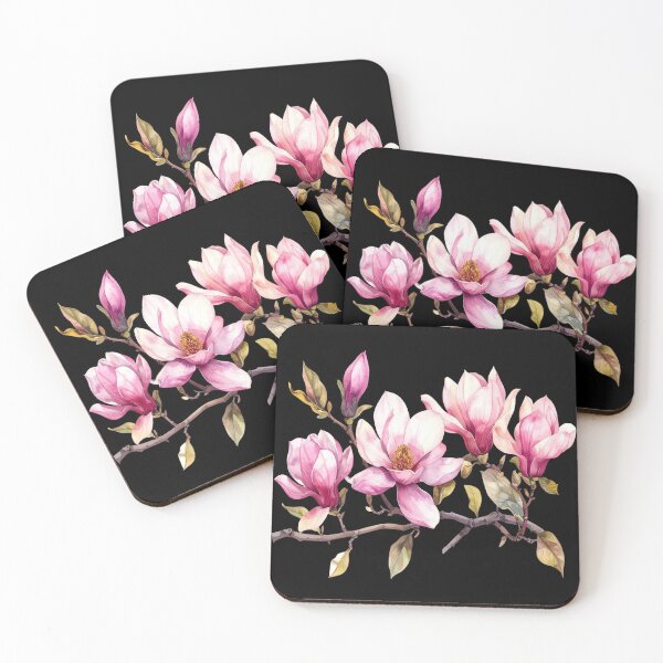 Item preview, Delicate magnolia blossoms in soft colors designed and sold by LiskoDesign.