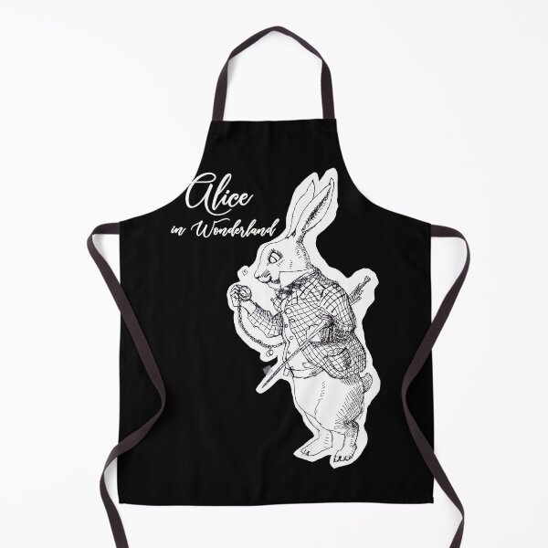 Item preview, Alice in Wonderland - The White Rabbit Looking At The Watch (ink drawing by ACCI) designed and sold by VanyssaGraphics.