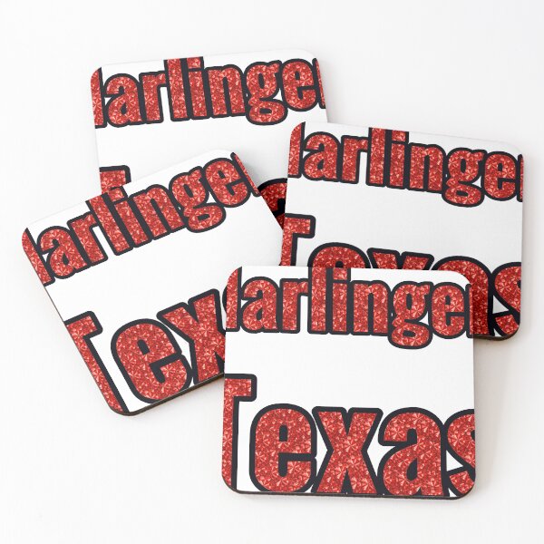 Item preview, Harlingen Texas City Name With Red Rhinestone designed and sold by TheIconSmith.